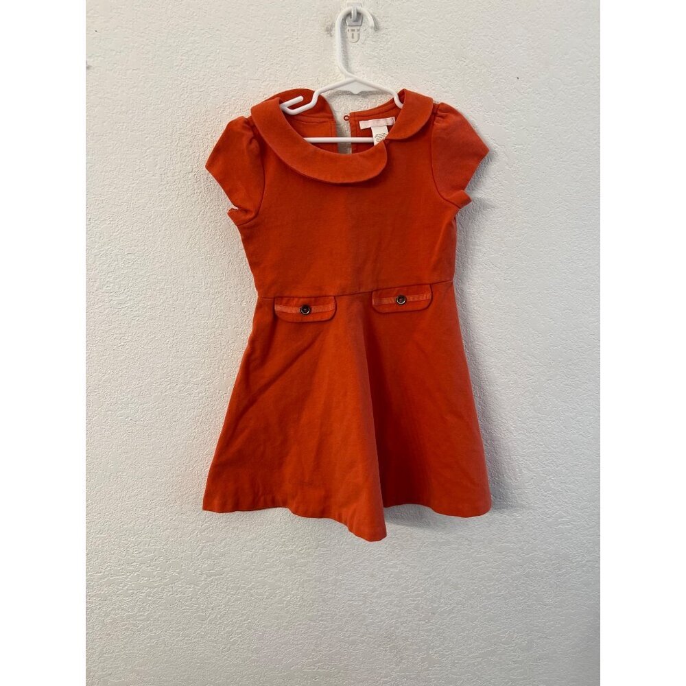 Janie Jack orange flare pointe riding dress girls size 6